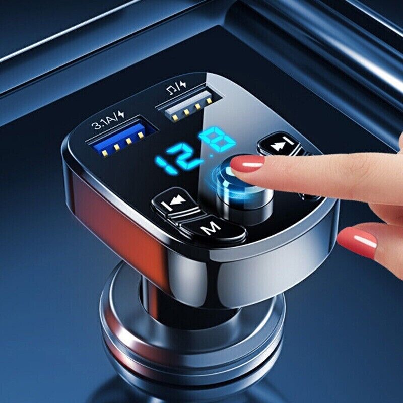 Wireless Car Bluetooth FM Transmitter MP3 Audio USB Charger Adapter Handsfree - view 10