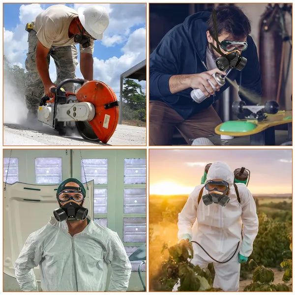 Respirator Mask Anti-Dust Industrial Gas Mask Paint Chemical Spray Protective Mask - view 5