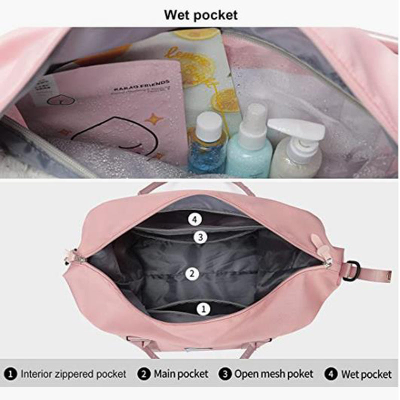 Travel Duffel Bags Sports Fitness Gym Tote Bag Women Weekender Overnight Bag - view 10