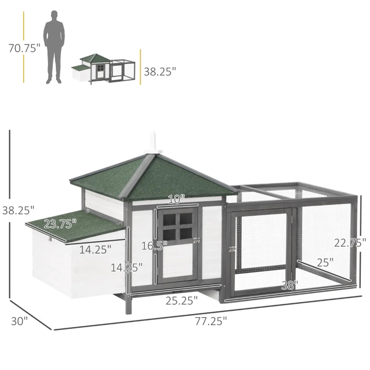 Wooden Chicken Coop - view 6