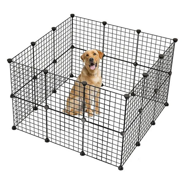 Pet Playpen, Small Animal Cage Indoor Portable Metal Wire Yard Fence For Small Animals, Guinea Pigs - view 4