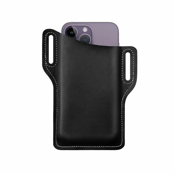 Men Cell Phone Belt Pack Bag Loop Waist Holster Pouch Case Leather Wallet Cover - view 7