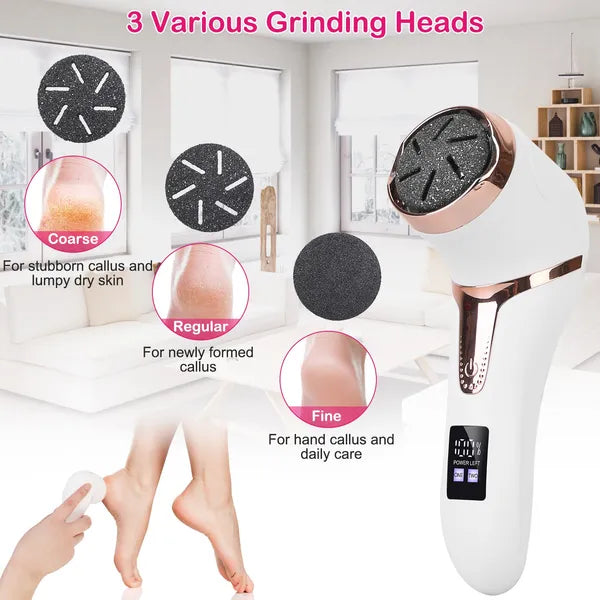 17Pcs Electric Foot Callus Remover With Vacuum Foot Grinder Rechargeable Foot File Dead Skin Pedicure Machine - view 5