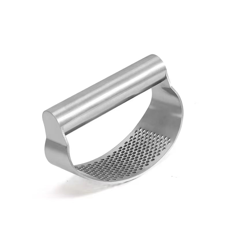 Multi-function Manual Garlic Press Stainless Steel Garlic Presse Curved Garlic Grinding Slicer Chopper Home Cooking - view 6