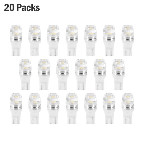 20Pcs LED Car Light Bulbs T10 2323SMD 6500K White Auto - view 5