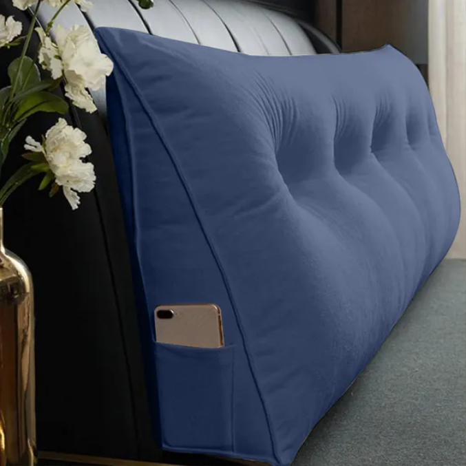 Triangle Reading Cushion With A Button-180x50x20cm - view 7