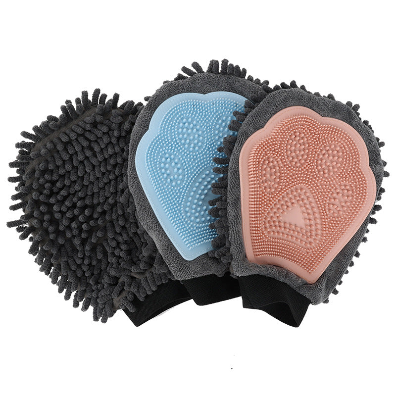 Pet Bathing Brush 2-in-1 Grooming Glove Elegant Dog Grooming Tool For Brushing, Massaging - view 10