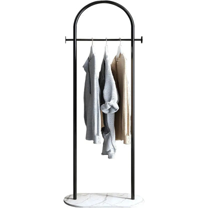 Clothing Rack, Golden Metal Freestanding Heavy Duty Clothes Rack with Marble Base - view 6