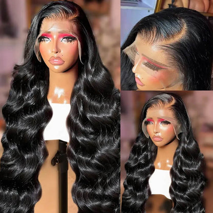 13x4 Lace Front Human Hair Wigs Natural Color Body Wave Density - view 5
