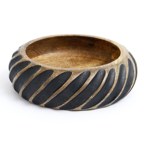 Dannel Handmade Wooden Bowl With Black Filler - view 5