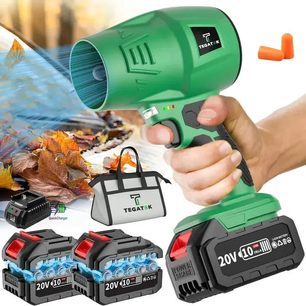 High Power Cordless Leaf Blower 20000RPM Turbo Jet Air Blower 20V Battery Operated Handheld Dust Snow Remover For Yard