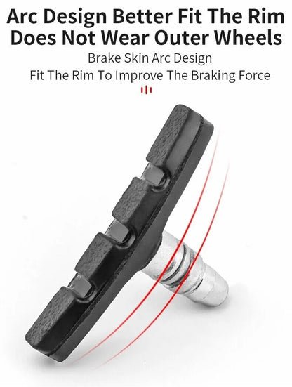 5 Pairs High Grade Cycling Bicycle Bike V Brake Pads 70mm Shoes Pads Black - view 5