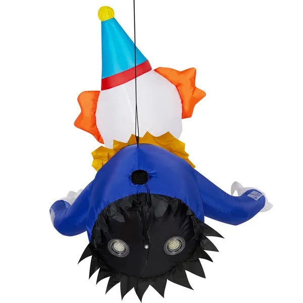 3.3 FT Halloween Inflatable Clown Broke Out From Window Outdoor Decorations - view 3