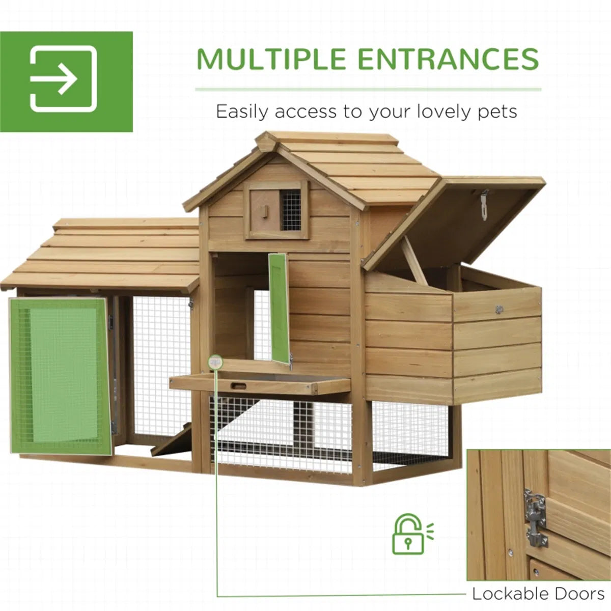 Wooden Chicken Coop - view 4