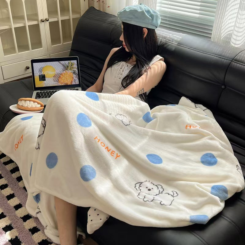 Cute Flannel Blanket, Plush Blanket, Sofa Throw Blanket - view 7
