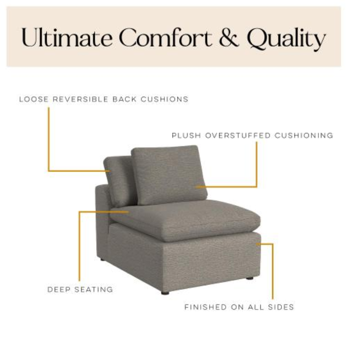York Modular Armless Chair - view 5