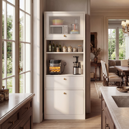 Tall Pantry Cabinet 71 Inch Freestanding Storage Cabinet With Doors And Shelves, Adjustable Shelves