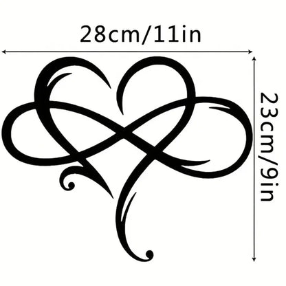 Geometric Cutout iron Heart Wall Art Romantic Minimalist Living Room Bedroom Decor - view 6
