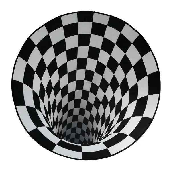 3D Visual Floor Area Mat Anti-slip Illusion Rug Doormat Round Living Room Carpet Mat - view 4