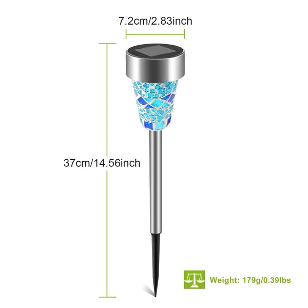 6Packs Solar Garden Lights Outdoor Solar Pathway Lights IP44 Water-resistant Landscape Lights 8Hrs Lawn Lamps For Yard - view 5