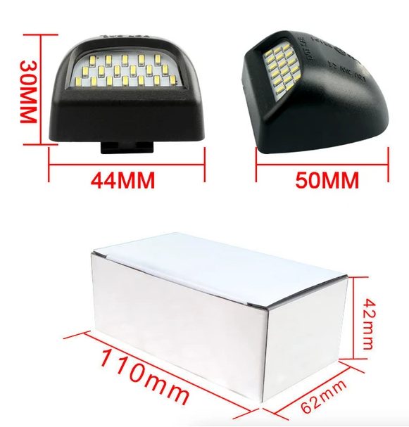 For 00-06 Chevy Tahoe Suburban GMC Yukon XL LED License Plate Light Lamp Pair - view 3
