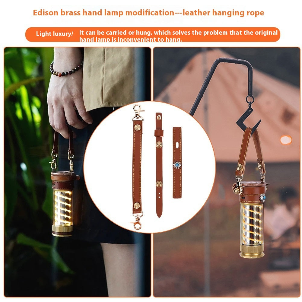 Camping Lantern Leather Hang Rope 3-piece Suit For Beibang Edison Camping Lantern - view 4