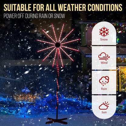 8.3FT Lighted Firework Light With Stand Christmas Decorations, Lighted Holiday Decor With 180 RGB LED Lights - view 10