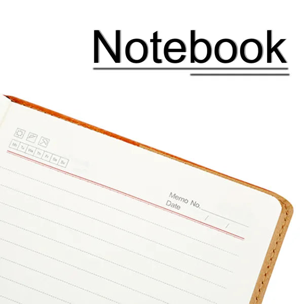 PU Leather Cover Notebook Memopad With Calendar World Map And Silk Ribbon - view 5