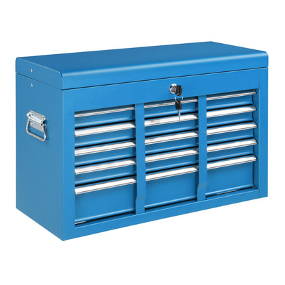 5 Drawer Lockable Steel Tool Chest, 330 Lbs Capacity, Blue Heavy-Duty Tool Storage Cabinet With Drawer Liners & Lid - view 5