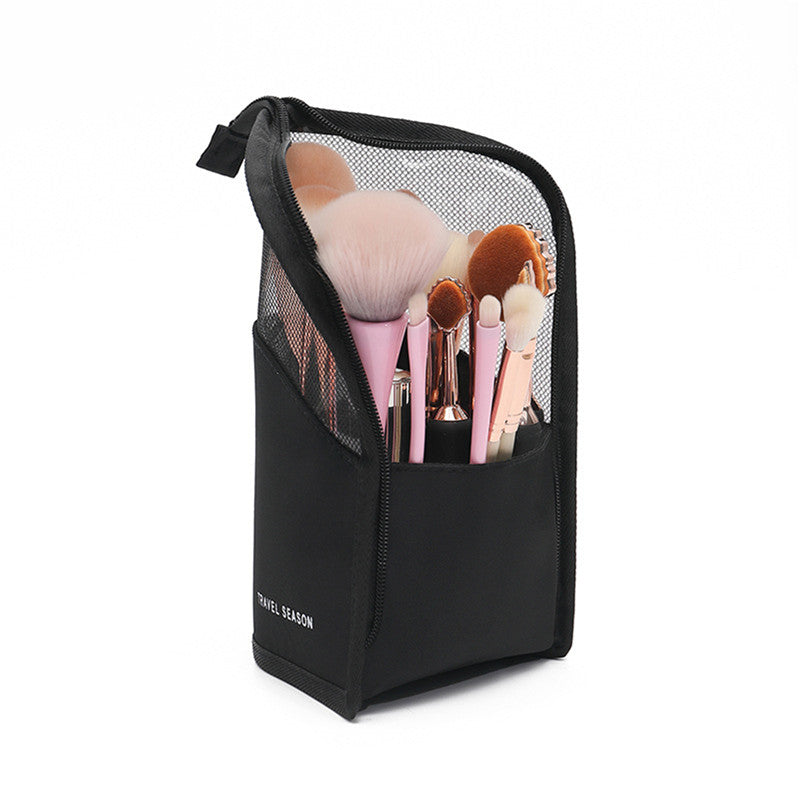 Makeup Brush Case Makeup Brush Holder Travel Waterproof Cosmetic Bag Stand-up Foldable Makeup Cup With Zipper - view 8