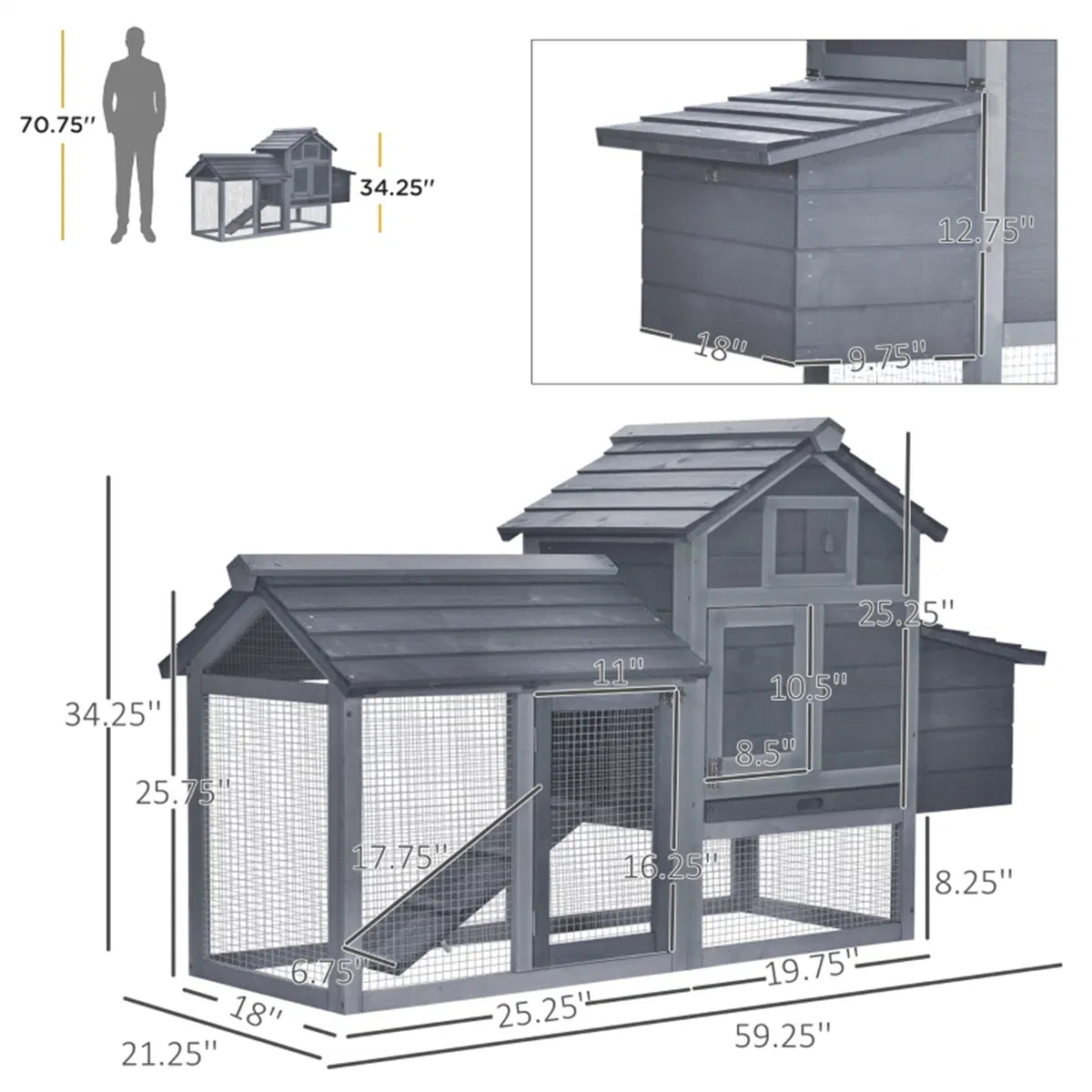 Wooden Chicken Coop - view 7