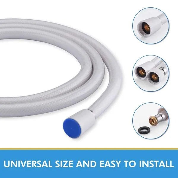 PVC Shower Hose 71 Inches Extra Long Smooth Handheld Shower Hose Flexible Anti-Kink Handheld Shower Head Hose - view 2