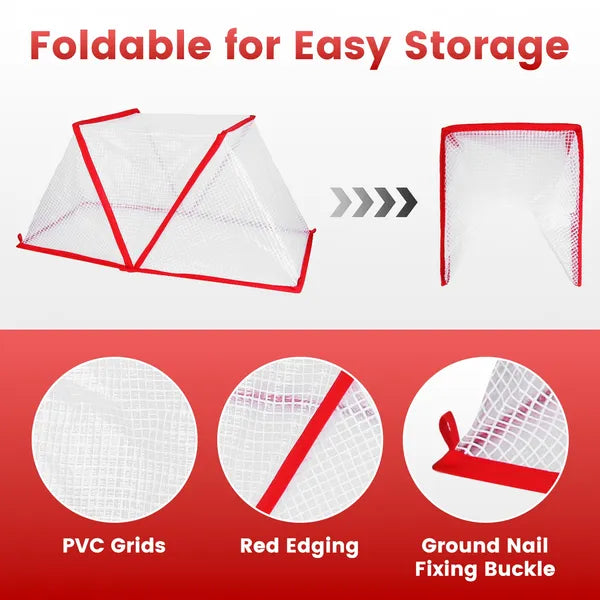 4Pack 31.50×12.99×13.39in Garden Row Accelerator Plants Covers Plant Net Cage Guard Greenhouse Covers Protect Seedling - view 4