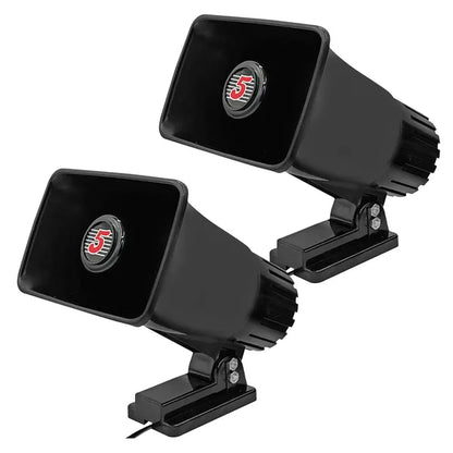 5 Core PA Horn 200W Loud Speaker Pair 6 Inch Bull Horn Loud Audio 80hm All Weather Indoor Outdoor Use