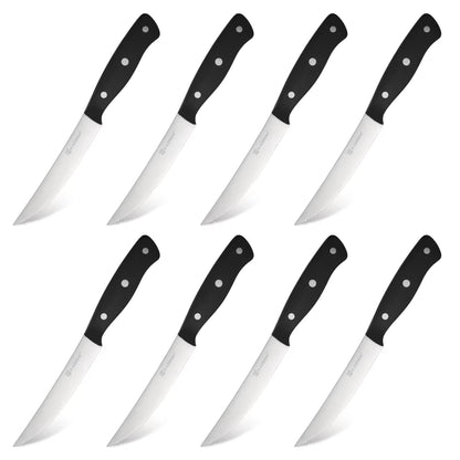 8-Piece 4.5-Inch Steak Knife Set, Carbon Steel Double Bevel, With Eco-Friendly POM Handles And Gift Box - view 5