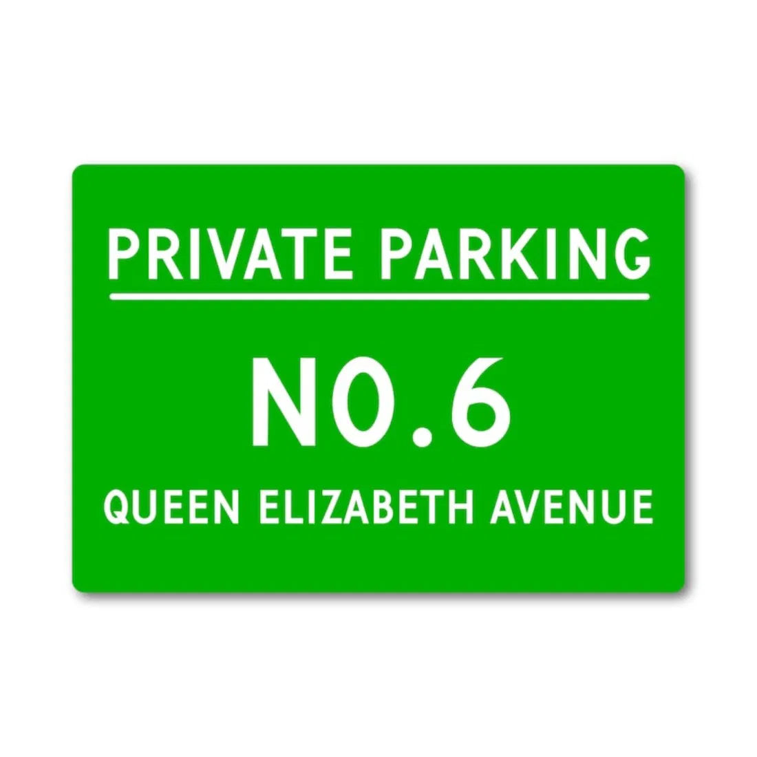 Personalized Metal Private Parking Sign Custom House Number Street Name - view 6
