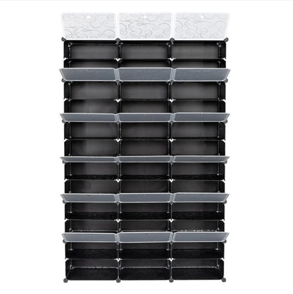 12 Layer Portable 72 Pairs Shoe Rack Storage Rack 36 Grid Tower Rack Storage Cabinet Bracket - view 3