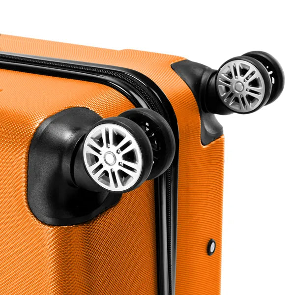 3-in-1 Portable ABS Trolley Case 20inch 24inch 28inch Orange - view 8