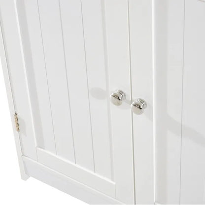 Bathroom Cabinet with 2 Doors and Shelf Bathroom Vanity white-AS - view 4
