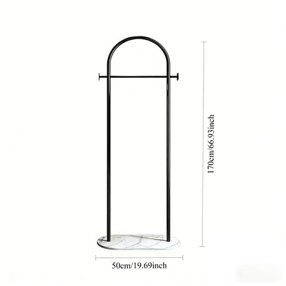 Clothing Rack, Golden Metal Freestanding Heavy Duty Clothes Rack with Marble Base - view 9