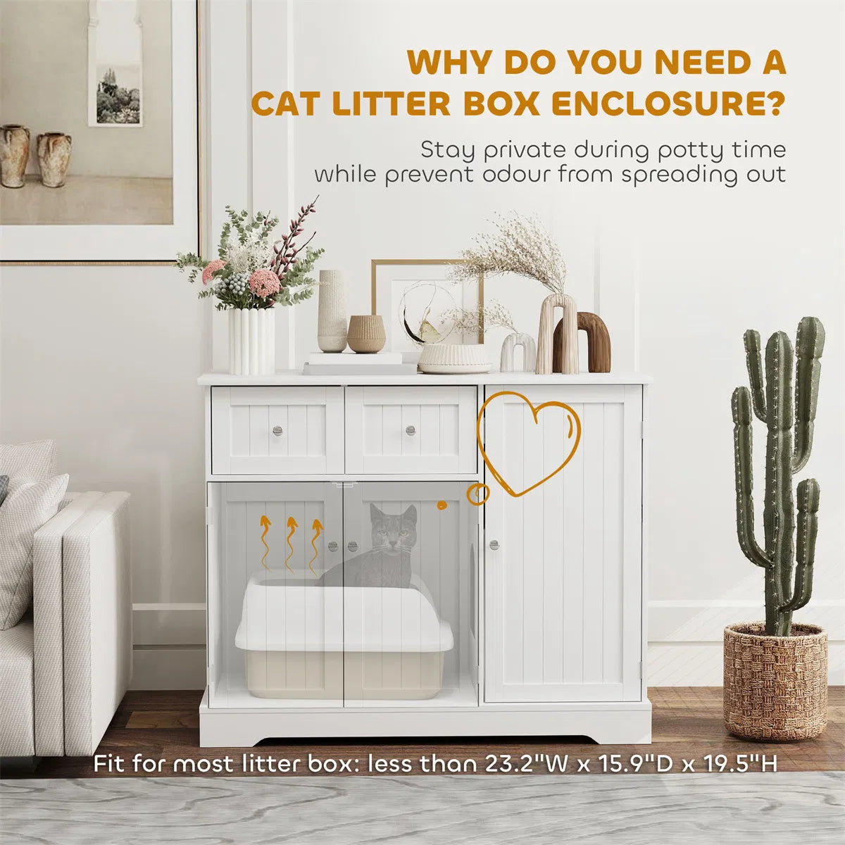 Cat Litter Box, Cat Litter Box Enclosure - view 5