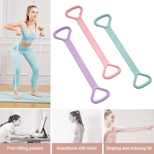 Yoga Fitness Resistance Band, Arm Back Training Elastic Ropes - Pure Barre Workout Chest Arm And Shoulder Stretch Bands