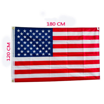 4X6FT Polyester American Flag 120cmX180cm USA Flag Outdoor Yard Decor Stars Brass Grommets - view 2