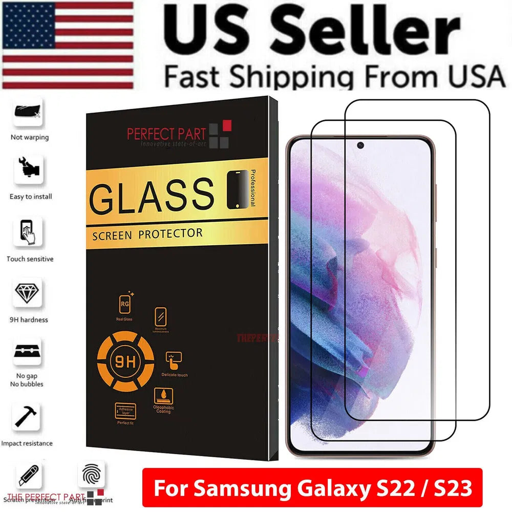1-3 PACK For Samsung Galaxy S22 S23 PLUS ULTRA Tempered Glass Screen Protector - view 2