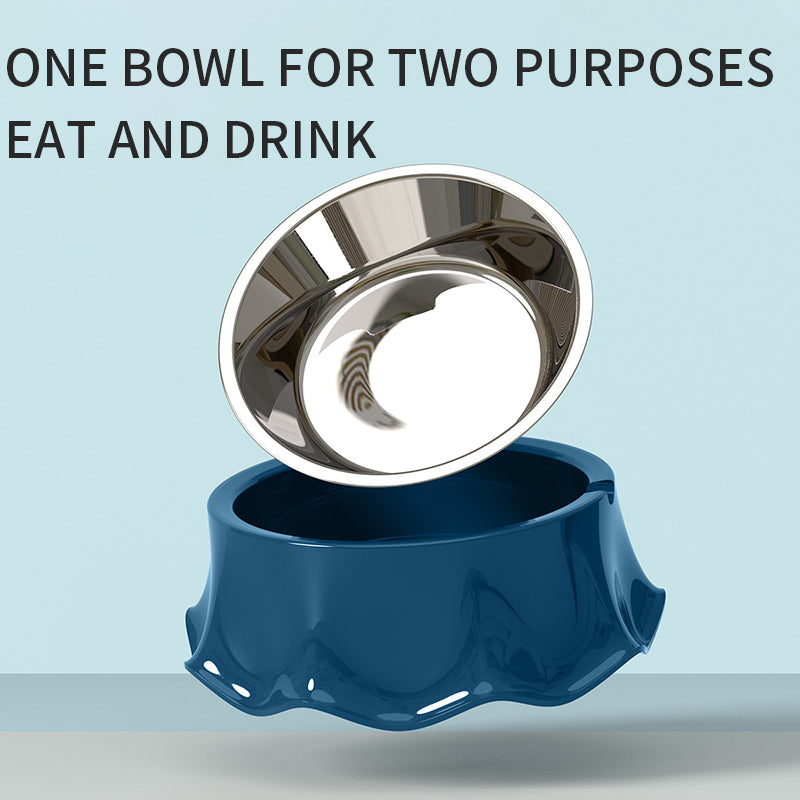 Pet Cat Dog Bowl For Food And Water, Stainless Steel Pet Feeding Bowl - view 2