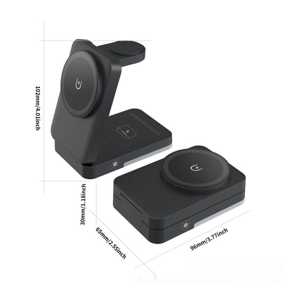 Foldable Portable 3-in-1 Wireless Charger - view 5