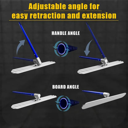 Bull Float Concrete Tools,48''×8'' Magnesium Aluminum Alloy Concrete Float with 4 Combinable Handles - view 6