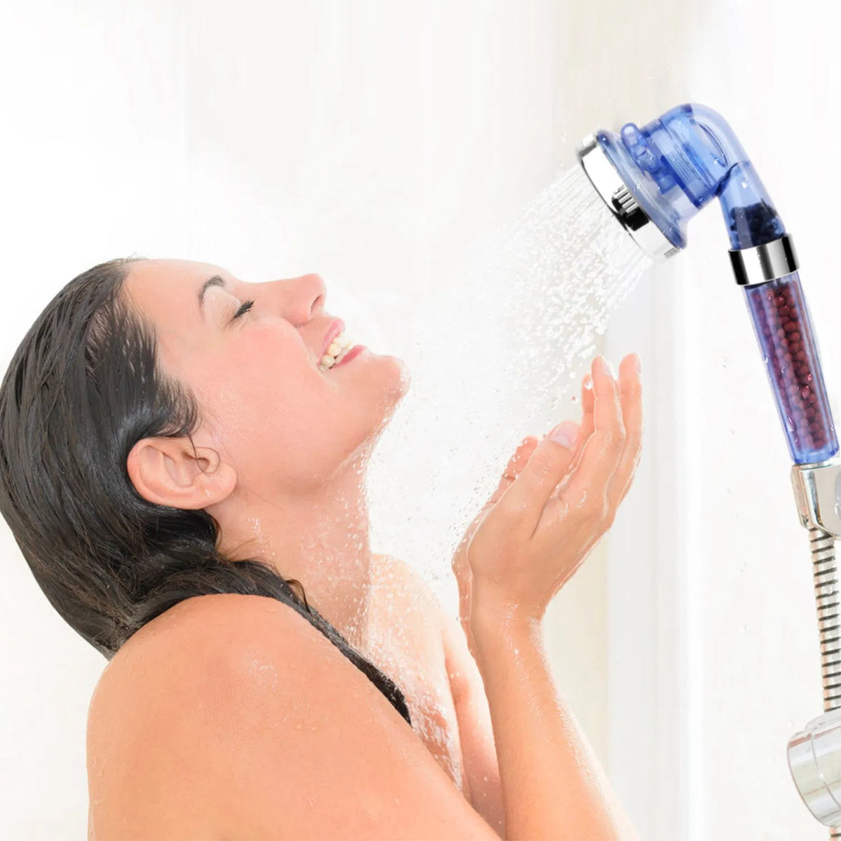 Ionic Filtration Shower Head High Pressure 3 Mode Stone Water Saving Bath Handheld Shower - view 8