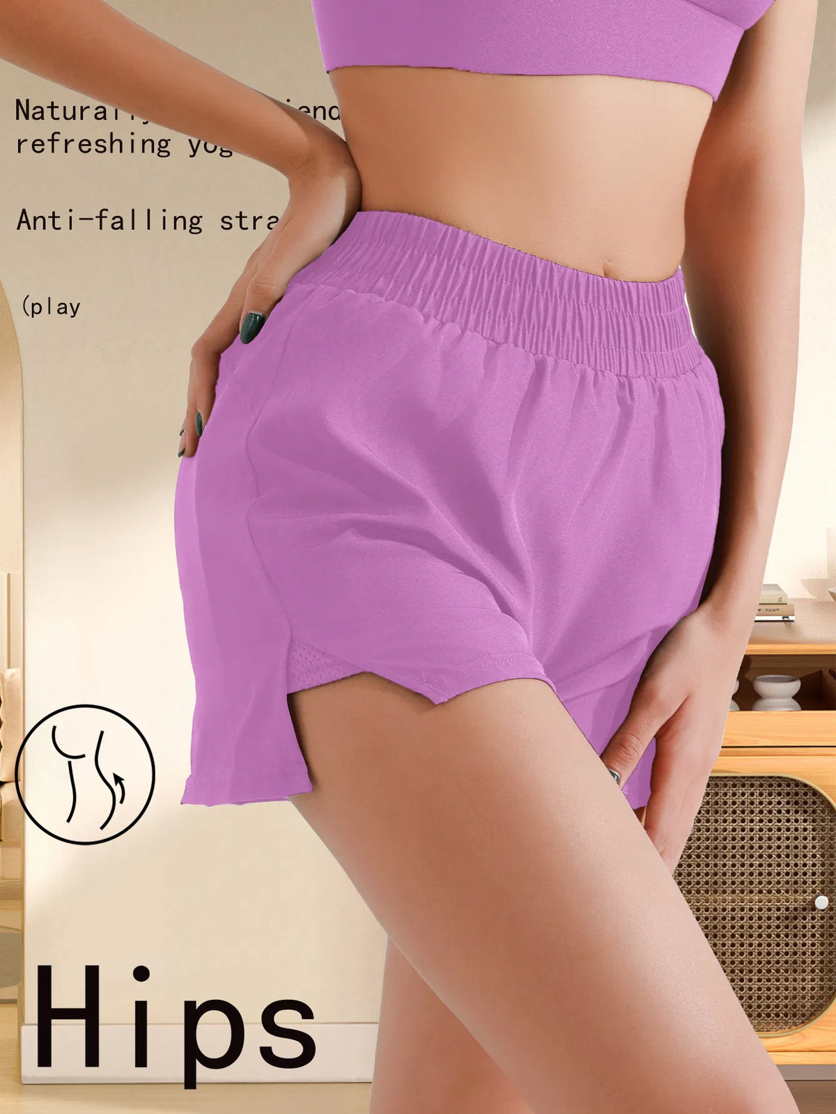 2-in-1 Mesh Workout Shorts Breathable, Anti-See-Through, Built For Summer Moves - view 5