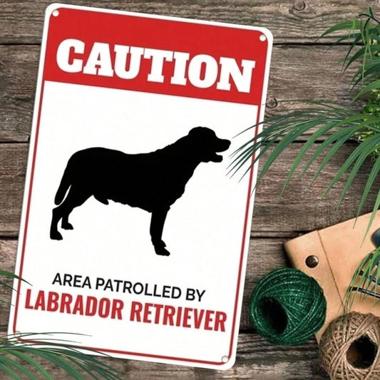 Vintage Labrador Retriever Metal Sign, Plaque, Waterproof Aluminum Rustic Wall Art, Wall Art - view 2